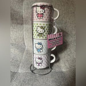 Hello Kitty double sided stacked mugs